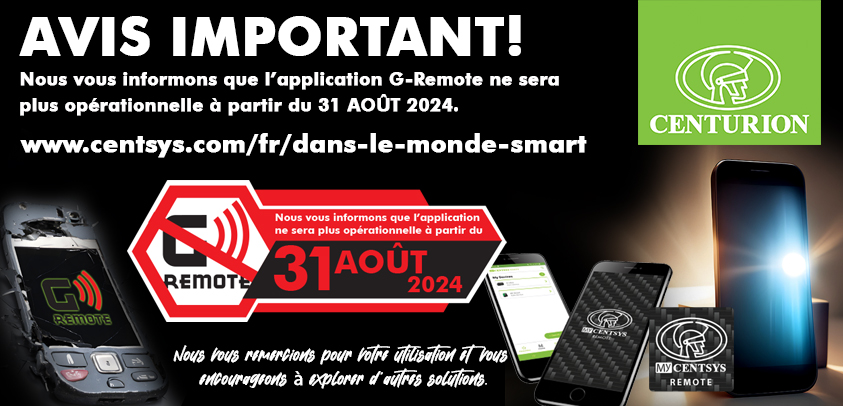 Attention ! L’application G-Remote prendra sa fin de cycle de vie le 31 août