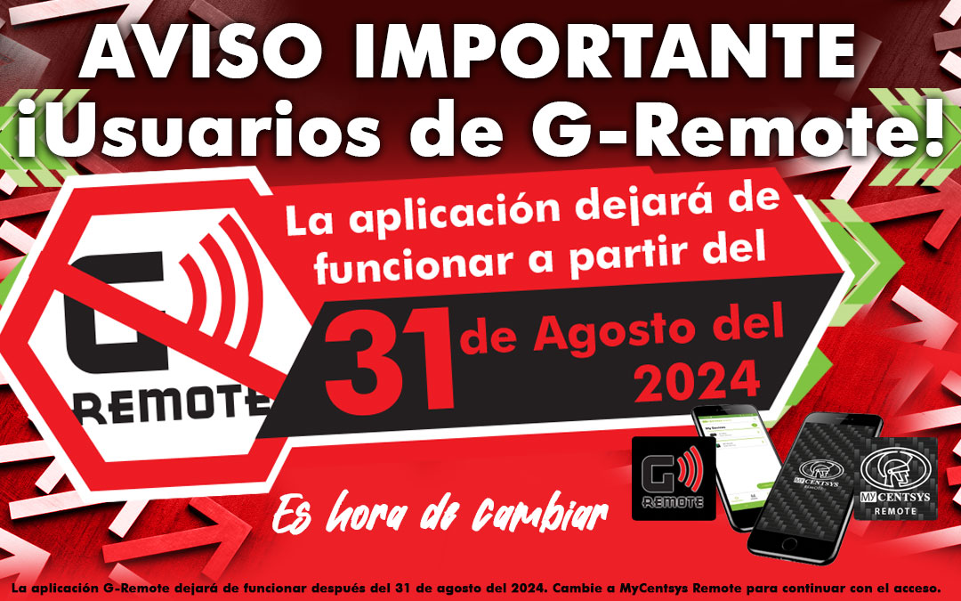 G-Remote dejará de funcionar a partir del 31 de Agosto 2024