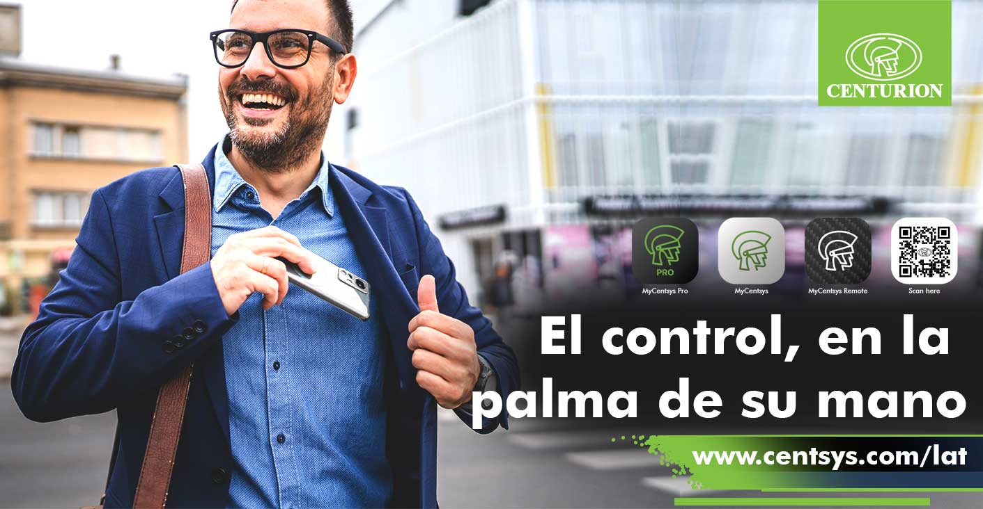 El control en la palma de la mano: gestión del portón con la aplicación móvil MyCentsys