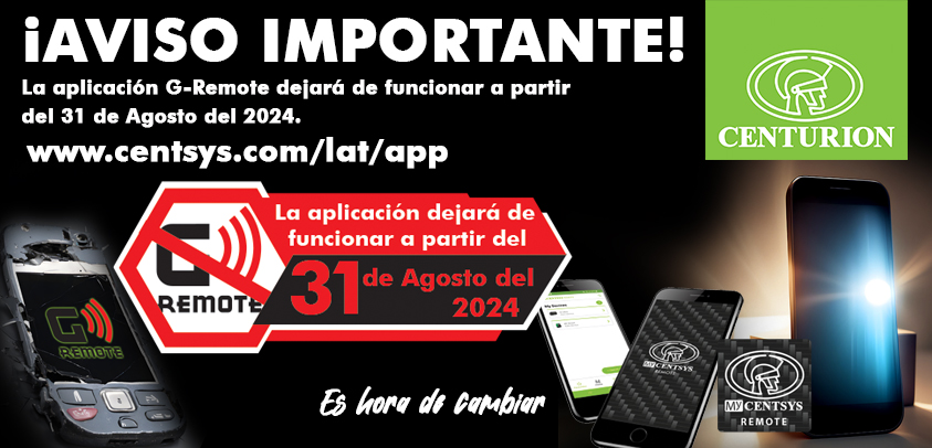 ¡Atención! La aplicación G-Remote se retirará el 31 de Agosto